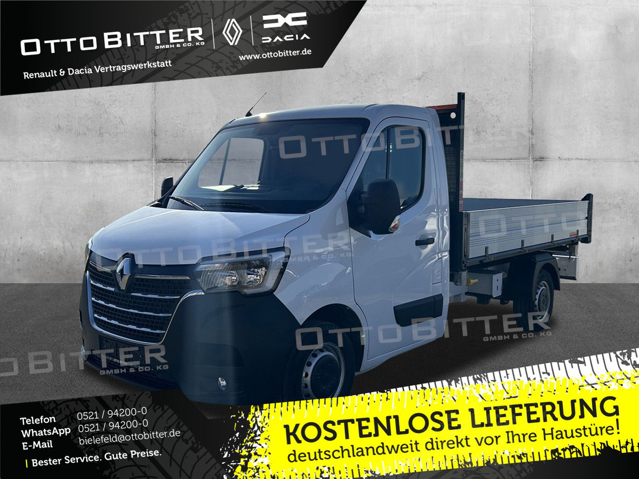 Renault Master FWD dCi165 3,5t L2 Dreiseitenkipper - Xe ben nhỏ: hình 1 Renault Master FWD dCi165 3,5t L2 Dreiseitenkipper - Xe ben nhỏ: hình 1