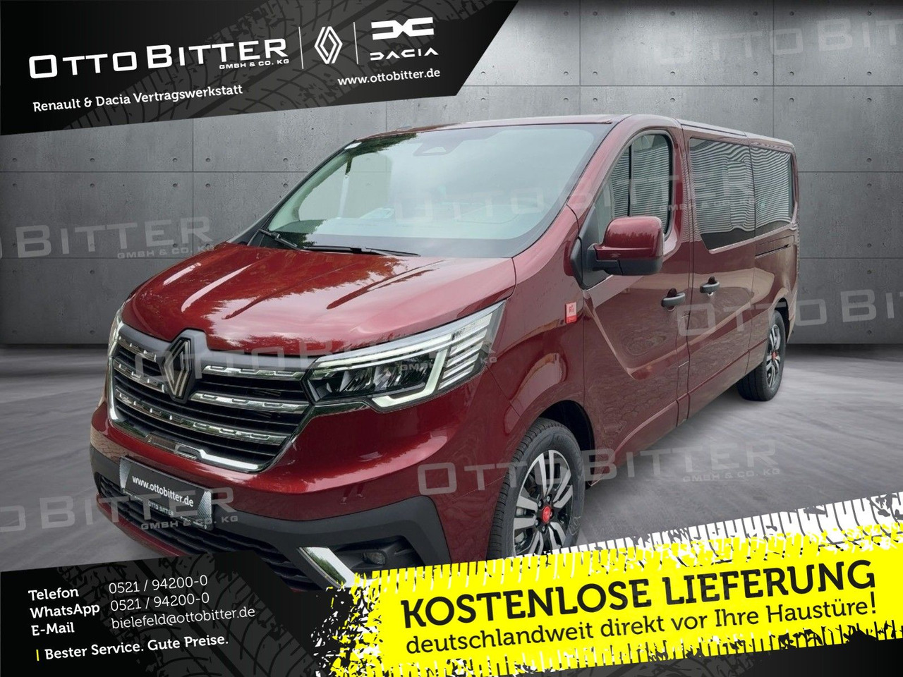 Renault Trafic Grand RED EDITION L2H1 dCi150 9-AUTOMATIK - Xe van chở khách: hình 1 Renault Trafic Grand RED EDITION L2H1 dCi150 9-AUTOMATIK - Xe van chở khách: hình 1