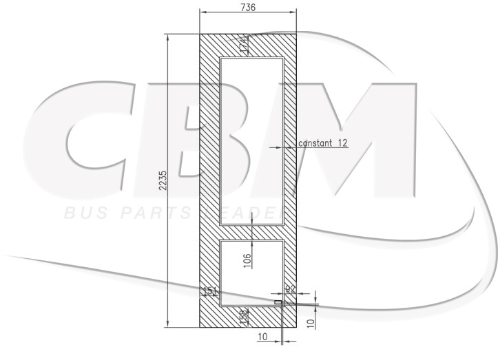 CBM OEM DOUBLE DOOR WINDOW - BALDWIN (BC110) - Cửa và phụ tùng cho Xe bus: hình 1 CBM OEM DOUBLE DOOR WINDOW - BALDWIN (BC110) - Cửa và phụ tùng cho Xe bus: hình 1