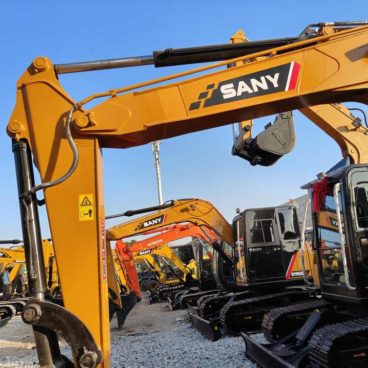 China Brand Used Sany Sy95c Mini Excavator 6ton Crawler Earth Digger Machine for Sale - Máy xúc bánh xích: hình 1 China Brand Used Sany Sy95c Mini Excavator 6ton Crawler Earth Digger Machine for Sale - Máy xúc bánh xích: hình 1