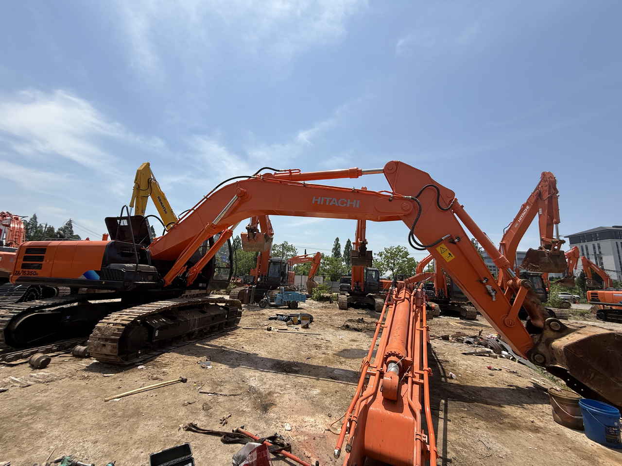 Máy xúc bánh lốp HITACHI used hitachi 350-5g  excavator [ Copy ]: hình 10