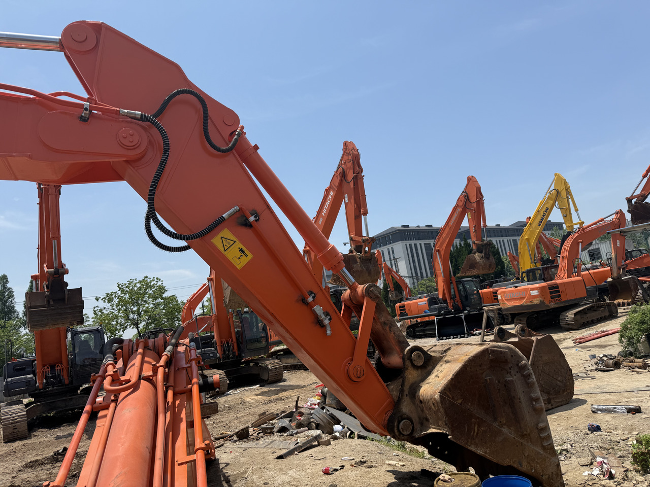 Máy xúc bánh lốp HITACHI used hitachi 350-5g  excavator [ Copy ]: hình 11