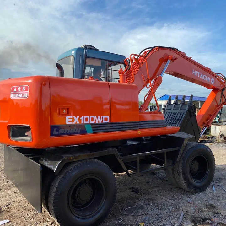 Used Hitachi Ex100WD Wheel Excavator for Sale Japan Made Hitachi Ex100wd Wheeled Excavator for Sale - Máy xúc bánh lốp: hình 1 Used Hitachi Ex100WD Wheel Excavator for Sale Japan Made Hitachi Ex100wd Wheeled Excavator for Sale - Máy xúc bánh lốp: hình 1