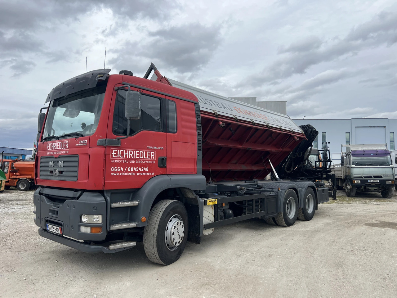 Xe ben, Xe cẩu tự hành Man Tga 6х4, Самосвал с Кран: hình 10