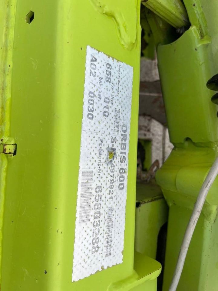 Claas Orbis 600 - Máy gặt đập thức ăn gia súc: hình 4 Claas Orbis 600 - Máy gặt đập thức ăn gia súc: hình 4