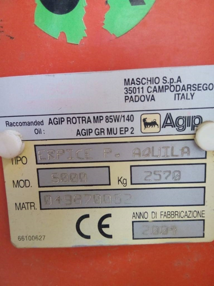 Maschio Aquila 5000 - Bừa: hình 2 Maschio Aquila 5000 - Bừa: hình 2
