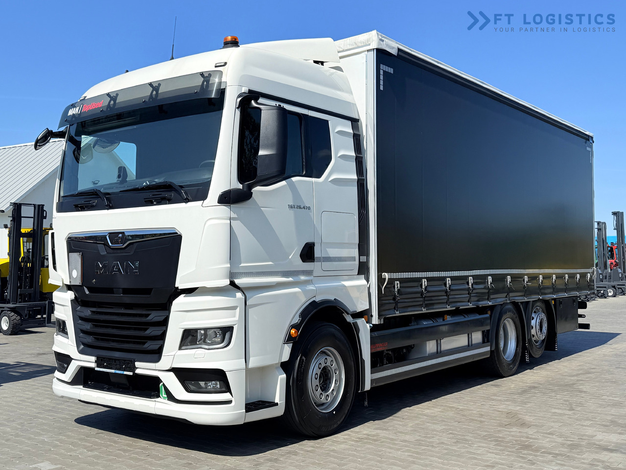 MAN TGX 26.470 / 19 Pallets / Steering Axle / 15 Ton Payload / Retarder / Excellent Condition - Xe tải thùng mui bạt: hình 1 MAN TGX 26.470 / 19 Pallets / Steering Axle / 15 Ton Payload / Retarder / Excellent Condition - Xe tải thùng mui bạt: hình 1