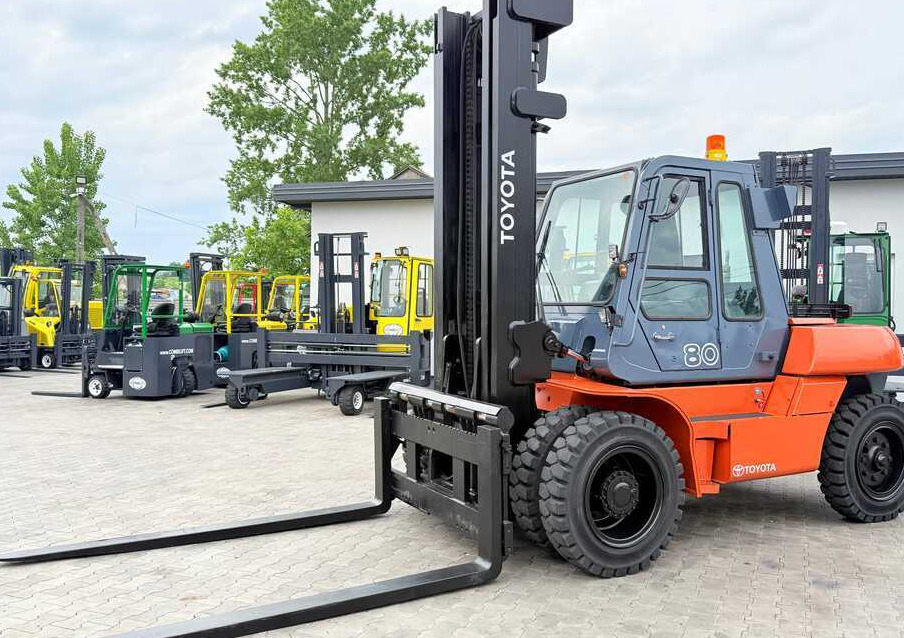 Toyota 60-5FD80 / DIESEL / DUPLEX - 4500MM / NEW TYRES / HEATED CABIN / 8 TON / UDT / EXCELLENT CONDITION - Xe nâng diesel: hình 1 Toyota 60-5FD80 / DIESEL / DUPLEX - 4500MM / NEW TYRES / HEATED CABIN / 8 TON / UDT / EXCELLENT CONDITION - Xe nâng diesel: hình 1