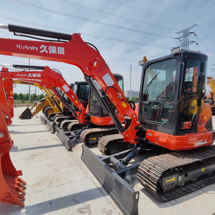 Perfect Condition Kubota U55-4 Japan Brand Mini Excavator with Pusher for Sale Kubota U25 35 55 5tons - Máy xúc mini: hình 1 Perfect Condition Kubota U55-4 Japan Brand Mini Excavator with Pusher for Sale Kubota U25 35 55 5tons - Máy xúc mini: hình 1