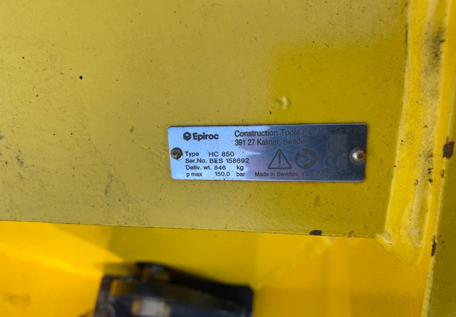 Atlas Copco HC 850 - Đĩa rung, Đính kèm: hình 4 Atlas Copco HC 850 - Đĩa rung, Đính kèm: hình 4