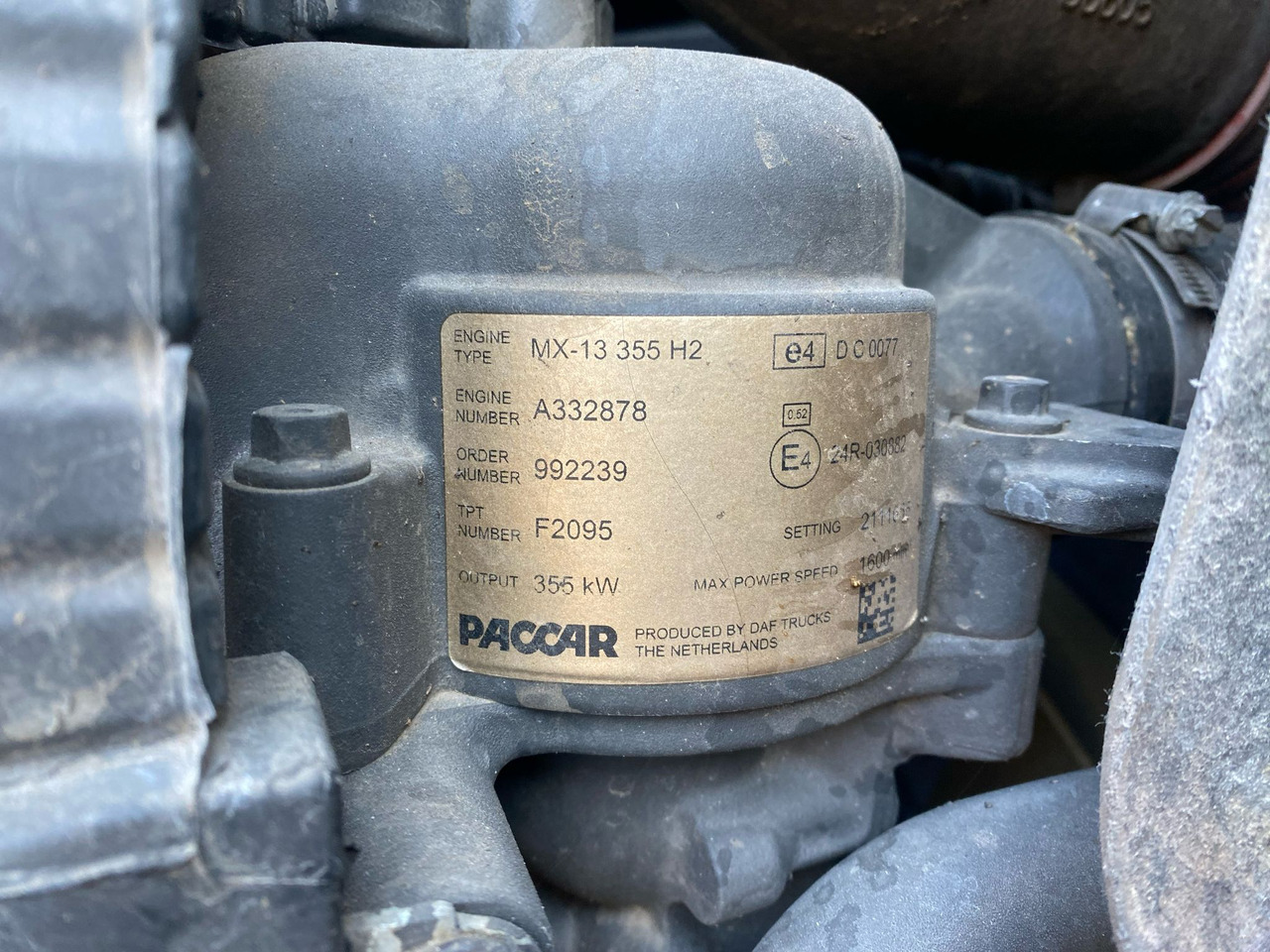 Daf MX-13 355H2 - Động cơ: hình 1 Daf MX-13 355H2 - Động cơ: hình 1