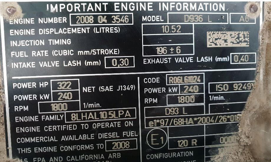 Liebherr D936L A6 - Động cơ cho Máy xúc lật bánh lốp: hình 2 Liebherr D936L A6 - Động cơ cho Máy xúc lật bánh lốp: hình 2