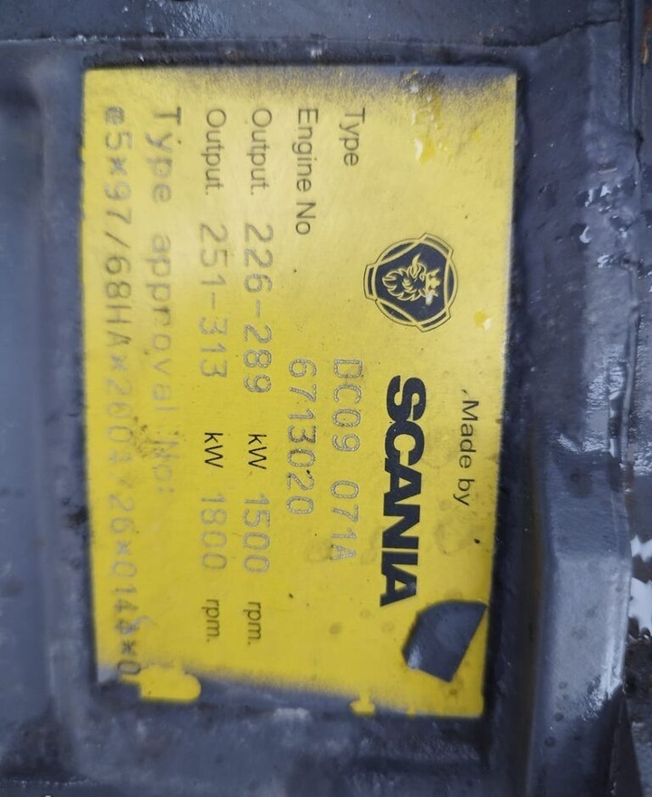 Scania DC09 0714 - Động cơ cho Xe tải: hình 4 Scania DC09 0714 - Động cơ cho Xe tải: hình 4