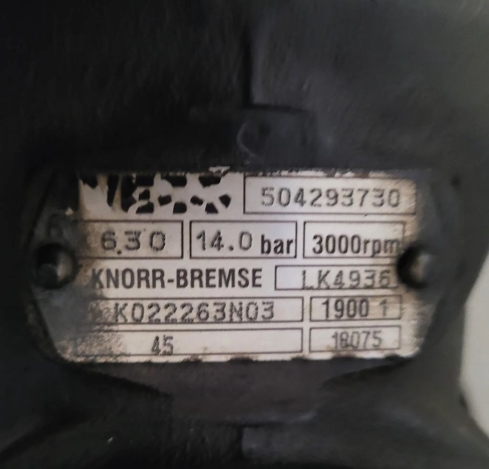 KOMPRESOR IVECO ORYGINAŁ 504293730 CHWALIM116 - Bộ nén phanh hơi cho Xe tải: hình 3 KOMPRESOR IVECO ORYGINAŁ 504293730 CHWALIM116 - Bộ nén phanh hơi cho Xe tải: hình 3