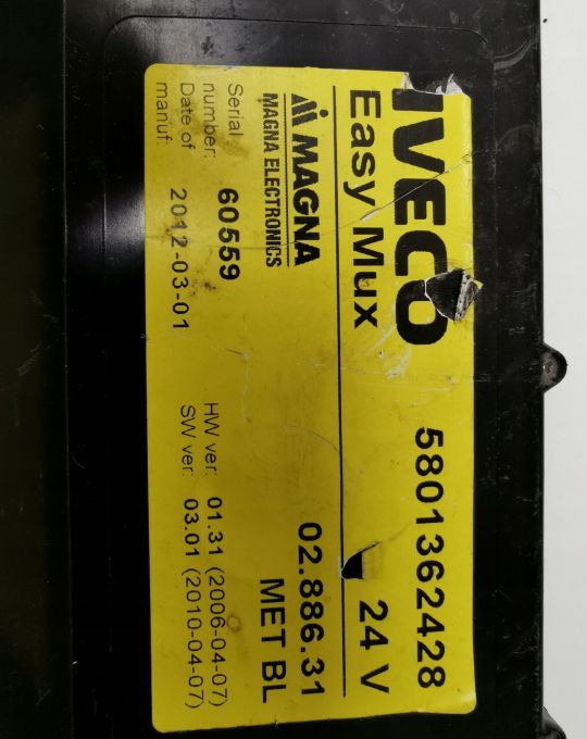 Moduł komputer EASY MUX IVECO 580 136 24 28 - ECU cho Xe tải: hình 2 Moduł komputer EASY MUX IVECO 580 136 24 28 - ECU cho Xe tải: hình 2
