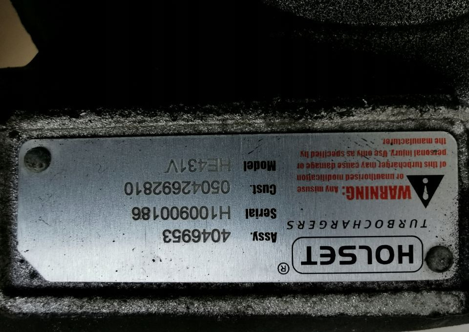 TURBINA IVECO STRALIS TRAKKER CURSOR 8 05042692810 - Bộ tăng áp cho Xe tải: hình 2 TURBINA IVECO STRALIS TRAKKER CURSOR 8 05042692810 - Bộ tăng áp cho Xe tải: hình 2