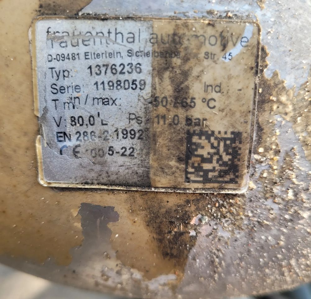 ZBIORNIK BUTLA POWIETRZA 80L SCHMITZ ALU CHWALIM116 - Phụ tùng phanh cho Xe tải: hình 2 ZBIORNIK BUTLA POWIETRZA 80L SCHMITZ ALU CHWALIM116 - Phụ tùng phanh cho Xe tải: hình 2