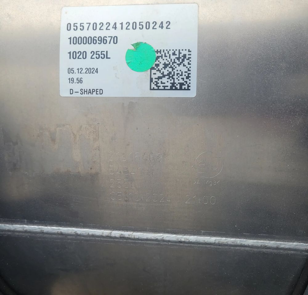ZBIORNIK PALIWA VOLVO MAN DAF SCANIA IVECO 255L NOWY ORYGINAŁ CHWALIM116 - Hệ thống nhiên liệu cho Xe tải: hình 4 ZBIORNIK PALIWA VOLVO MAN DAF SCANIA IVECO 255L NOWY ORYGINAŁ CHWALIM116 - Hệ thống nhiên liệu cho Xe tải: hình 4