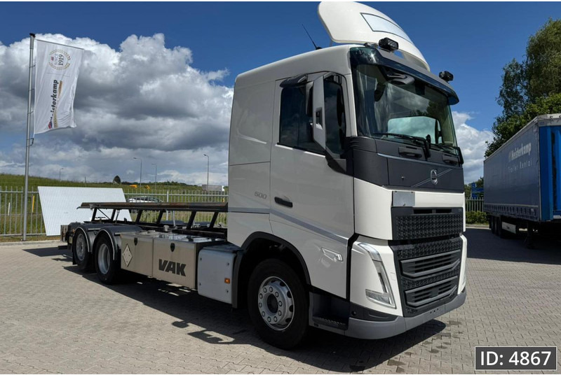 Volvo FH 500 Globetrotter, Euro 6, / 6x2 / Hydraulic body / frame 7.4 m / Tail lift - Xe chở container/ Xe tải hoán đổi thân: hình 5 Volvo FH 500 Globetrotter, Euro 6, / 6x2 / Hydraulic body / frame 7.4 m / Tail lift - Xe chở container/ Xe tải hoán đổi thân: hình 5