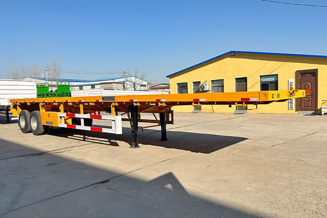 TITAN 2 Axle 40 Ft Flatbed Trailer for Sale in Uganda - Sơ mi rơ moóc thùng lửng/ Phẳng: hình 2 TITAN 2 Axle 40 Ft Flatbed Trailer for Sale in Uganda - Sơ mi rơ moóc thùng lửng/ Phẳng: hình 2