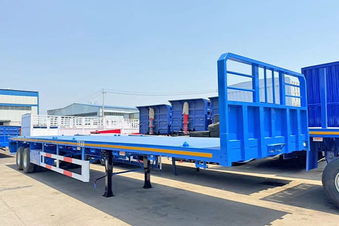 TITAN 2 Axle 45 Ft Flatbed Trailers for Sale in Algeria - Sơ mi rơ moóc thùng lửng/ Phẳng: hình 3 TITAN 2 Axle 45 Ft Flatbed Trailers for Sale in Algeria - Sơ mi rơ moóc thùng lửng/ Phẳng: hình 3