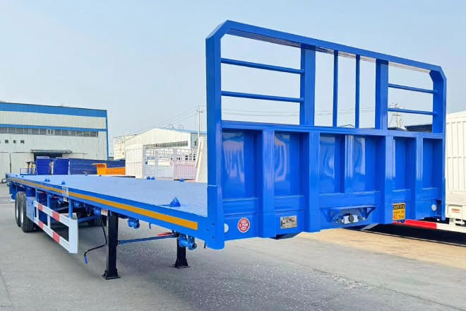 TITAN 2 Axle 45 Ft Flatbed Trailers for Sale in Algeria - Sơ mi rơ moóc thùng lửng/ Phẳng: hình 5 TITAN 2 Axle 45 Ft Flatbed Trailers for Sale in Algeria - Sơ mi rơ moóc thùng lửng/ Phẳng: hình 5