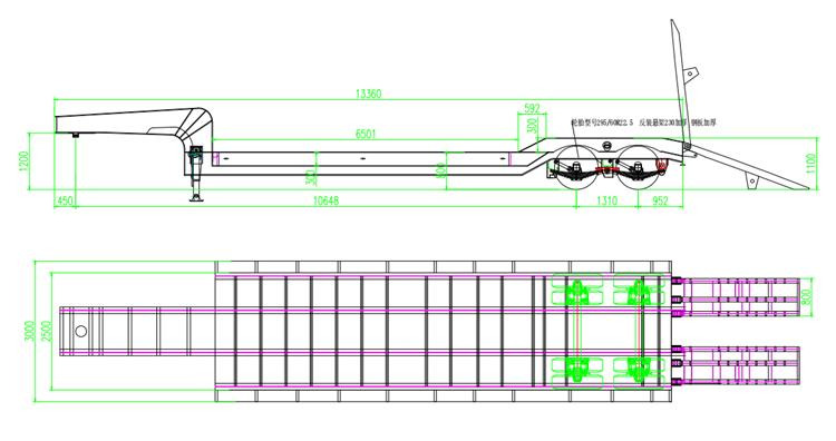 TITAN 2 Axle 50 Ton Low Bed Trailer for Sale In Nigeria Lagos - Sơ mi rơ moóc thùng thấp: hình 4 TITAN 2 Axle 50 Ton Low Bed Trailer for Sale In Nigeria Lagos - Sơ mi rơ moóc thùng thấp: hình 4