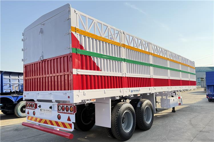 TITAN 2 Axle Fence Cargo Trailer with Bogie Suspension for Sale In Zimbabwe - Sơ mi rơ moóc chở gia súc: hình 2 TITAN 2 Axle Fence Cargo Trailer with Bogie Suspension for Sale In Zimbabwe - Sơ mi rơ moóc chở gia súc: hình 2