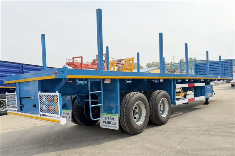 TITAN 2 Axle Wood Log Trailer Flatbed Trailer for Sale In Zimbabwe - Sơ mi rơ moóc thùng lửng/ Phẳng: hình 1 TITAN 2 Axle Wood Log Trailer Flatbed Trailer for Sale In Zimbabwe - Sơ mi rơ moóc thùng lửng/ Phẳng: hình 1