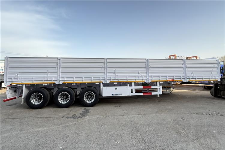 TITAN 2025 New 60 Ton Dropside Wall Trailer for Sale In Zimbabwe - Sơ mi rơ moóc thùng lửng/ Phẳng: hình 5 TITAN 2025 New 60 Ton Dropside Wall Trailer for Sale In Zimbabwe - Sơ mi rơ moóc thùng lửng/ Phẳng: hình 5