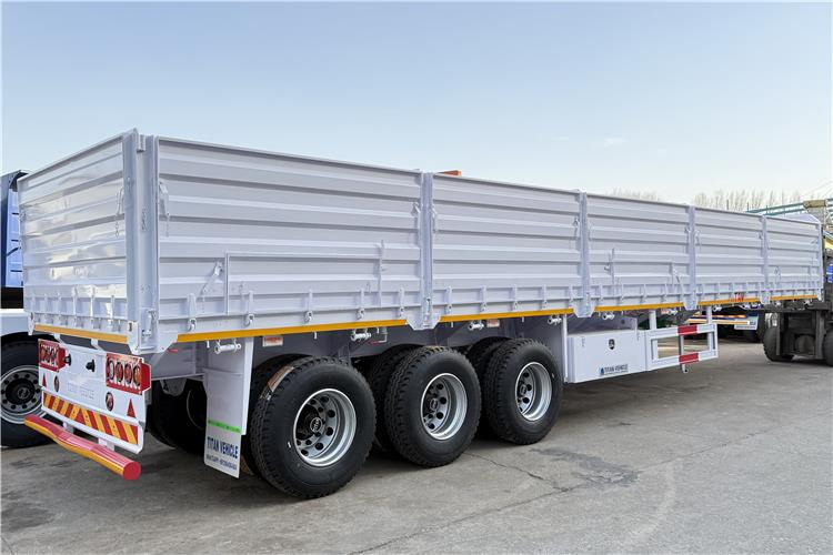 TITAN 2025 New 60 Ton Dropside Wall Trailer for Sale In Zimbabwe - Sơ mi rơ moóc thùng lửng/ Phẳng: hình 2 TITAN 2025 New 60 Ton Dropside Wall Trailer for Sale In Zimbabwe - Sơ mi rơ moóc thùng lửng/ Phẳng: hình 2