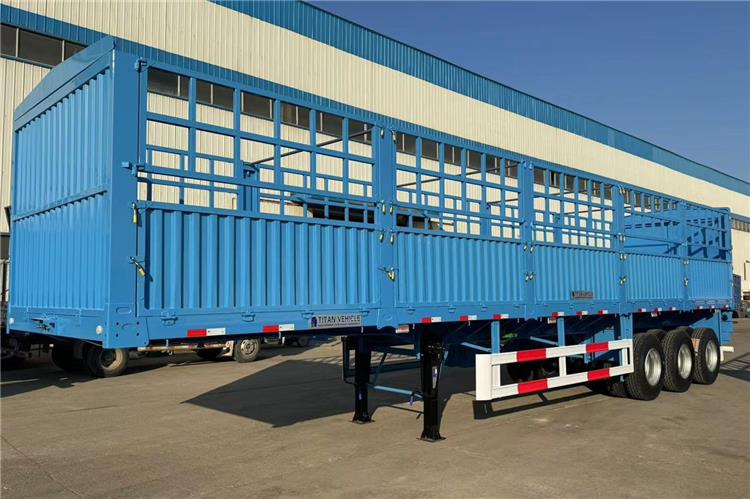 TITAN 3 Axle 60 Ton Cargo Semi Trailer for Sale In Sudan - Sơ mi rơ moóc chở gia súc: hình 1 TITAN 3 Axle 60 Ton Cargo Semi Trailer for Sale In Sudan - Sơ mi rơ moóc chở gia súc: hình 1