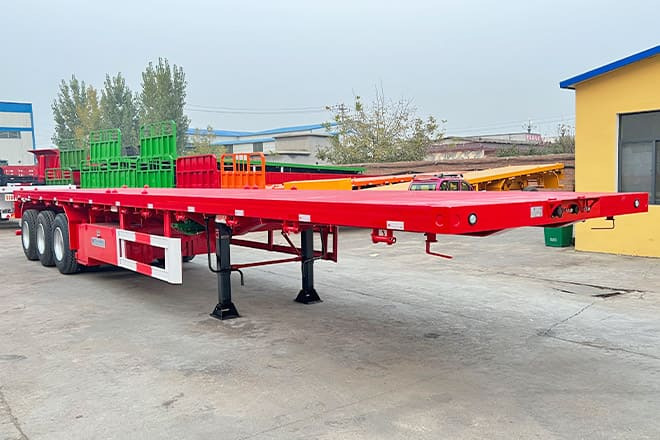 TITAN 3 Axle Flatbed Trailer for Sale in Senegal - Sơ mi rơ moóc thùng lửng/ Phẳng: hình 3 TITAN 3 Axle Flatbed Trailer for Sale in Senegal - Sơ mi rơ moóc thùng lửng/ Phẳng: hình 3