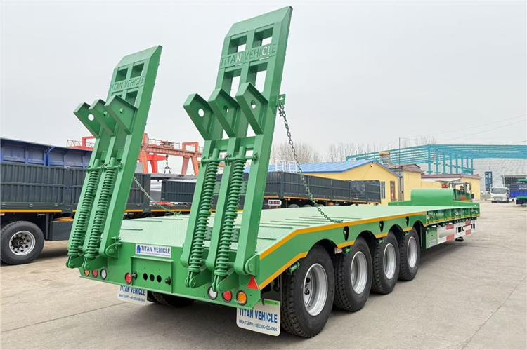 TITAN 4 Axle 100 Ton Low Bed Truck Trailer for Sale In Zimbabwe - Sơ mi rơ moóc thùng thấp: hình 2 TITAN 4 Axle 100 Ton Low Bed Truck Trailer for Sale In Zimbabwe - Sơ mi rơ moóc thùng thấp: hình 2