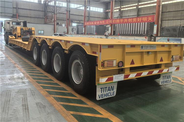 TITAN 4 Axle 100 Ton Removable Gooseneck Trailer for Sale in PNG - Sơ mi rơ moóc thùng thấp: hình 2 TITAN 4 Axle 100 Ton Removable Gooseneck Trailer for Sale in PNG - Sơ mi rơ moóc thùng thấp: hình 2
