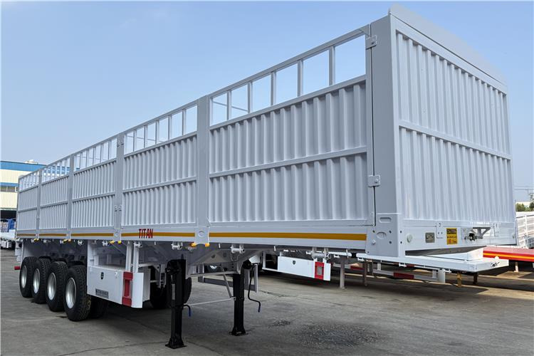 TITAN 4 Axle 80 Ton Fence Cargo Truck Trailer for Sale in Nigeria - Sơ mi rơ moóc chở gia súc: hình 2 TITAN 4 Axle 80 Ton Fence Cargo Truck Trailer for Sale in Nigeria - Sơ mi rơ moóc chở gia súc: hình 2