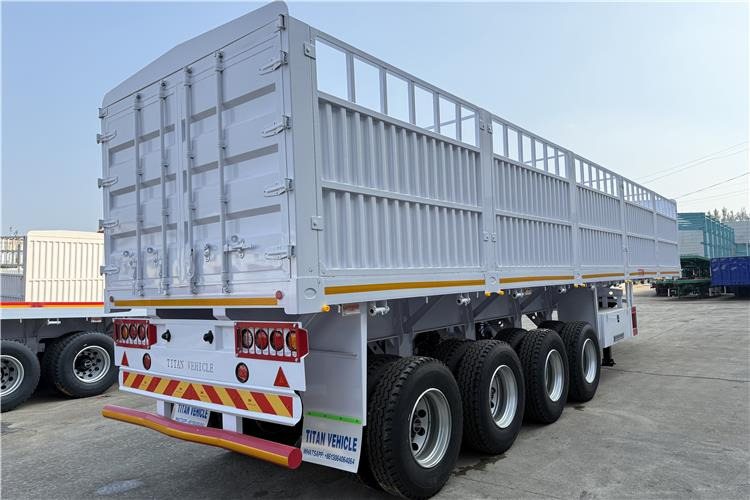 TITAN 4 Axle 80 Ton Fence Cargo Truck Trailer for Sale in Nigeria - Sơ mi rơ moóc chở gia súc: hình 5 TITAN 4 Axle 80 Ton Fence Cargo Truck Trailer for Sale in Nigeria - Sơ mi rơ moóc chở gia súc: hình 5