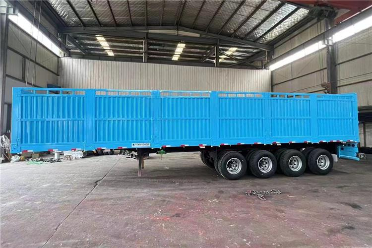 TITAN 4 Axle Fence Semi Truck Trailer for Sale price In Rwanda - Sơ mi rơ moóc chở gia súc: hình 3 TITAN 4 Axle Fence Semi Truck Trailer for Sale price In Rwanda - Sơ mi rơ moóc chở gia súc: hình 3