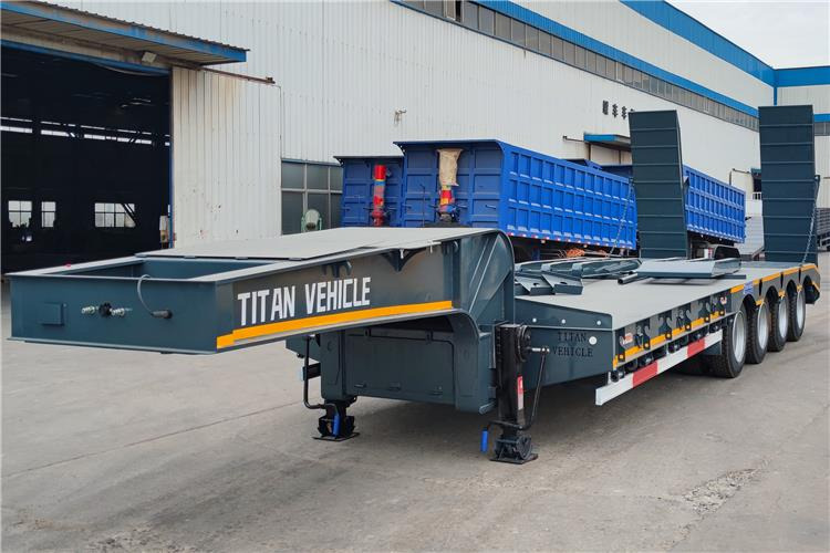 TITAN 4 Axle Low Loader Trailer for Sale In Jamaica - Sơ mi rơ moóc thùng thấp: hình 1 TITAN 4 Axle Low Loader Trailer for Sale In Jamaica - Sơ mi rơ moóc thùng thấp: hình 1