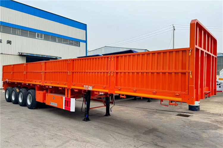 TITAN 4 Axle Trailers With Side Walls for Sale In Malawi - Sơ mi rơ moóc thùng lửng/ Phẳng: hình 2 TITAN 4 Axle Trailers With Side Walls for Sale In Malawi - Sơ mi rơ moóc thùng lửng/ Phẳng: hình 2
