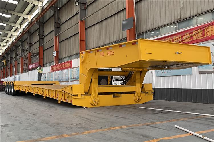 TITAN 4 Line 8 Axle Detachable Gooseneck Trailer for Sale In Nigeria Lagos - Sơ mi rơ moóc thùng thấp: hình 1 TITAN 4 Line 8 Axle Detachable Gooseneck Trailer for Sale In Nigeria Lagos - Sơ mi rơ moóc thùng thấp: hình 1