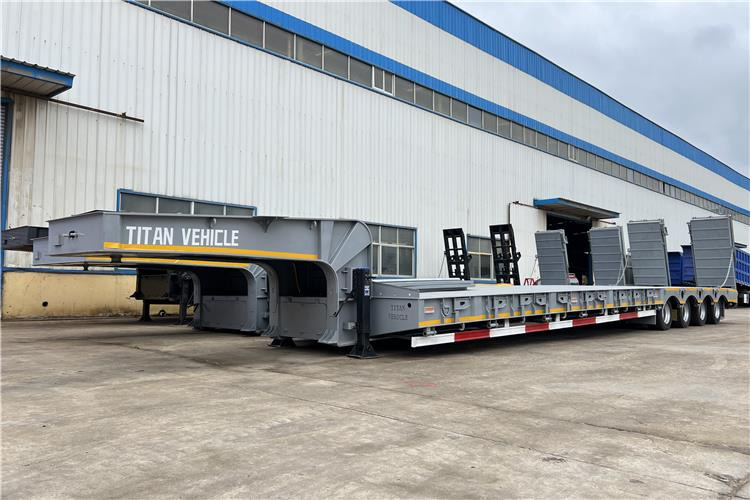 TITAN 4 Line 8 Axle Low Loader Trailer for Sale In Costa Rica - Sơ mi rơ moóc thùng thấp: hình 1 TITAN 4 Line 8 Axle Low Loader Trailer for Sale In Costa Rica - Sơ mi rơ moóc thùng thấp: hình 1