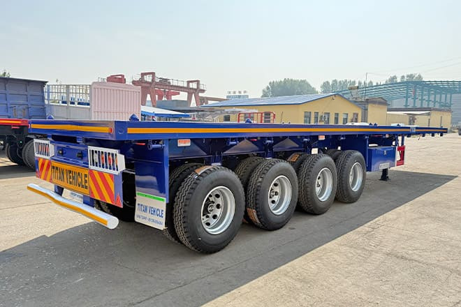 TITAN Heavy Duty 4 Axle Flatbed Trailer in Guam - Sơ mi rơ moóc thùng lửng/ Phẳng: hình 2 TITAN Heavy Duty 4 Axle Flatbed Trailer in Guam - Sơ mi rơ moóc thùng lửng/ Phẳng: hình 2