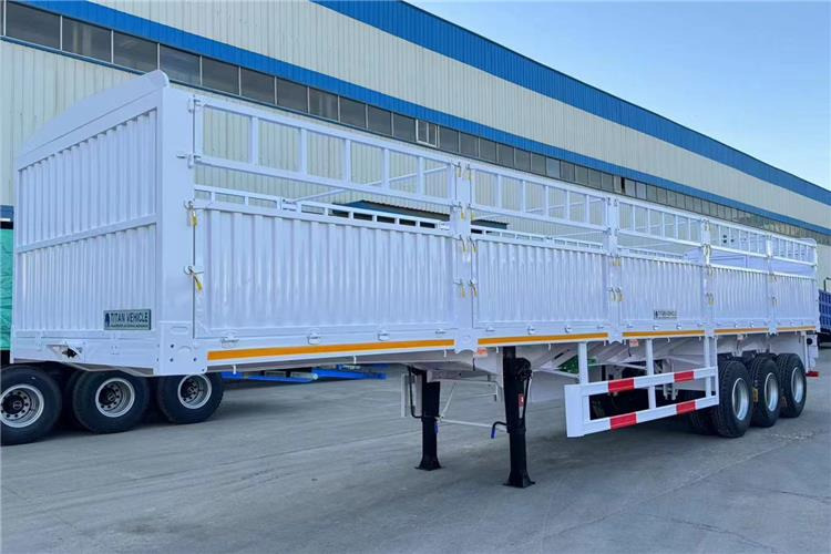 TITAN In Stock 30/40/50 Ton Fence Semi Trailer Transport Cargo Bulk In Senegal - Sơ mi rơ moóc chở gia súc: hình 3 TITAN In Stock 30/40/50 Ton Fence Semi Trailer Transport Cargo Bulk In Senegal - Sơ mi rơ moóc chở gia súc: hình 3