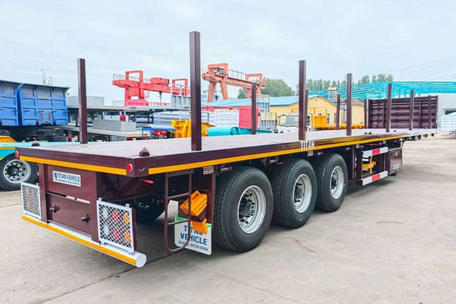 TITAN New 3 Axle Flatbed Trailers for Sale in Malawi - Sơ mi rơ moóc thùng lửng/ Phẳng: hình 2 TITAN New 3 Axle Flatbed Trailers for Sale in Malawi - Sơ mi rơ moóc thùng lửng/ Phẳng: hình 2