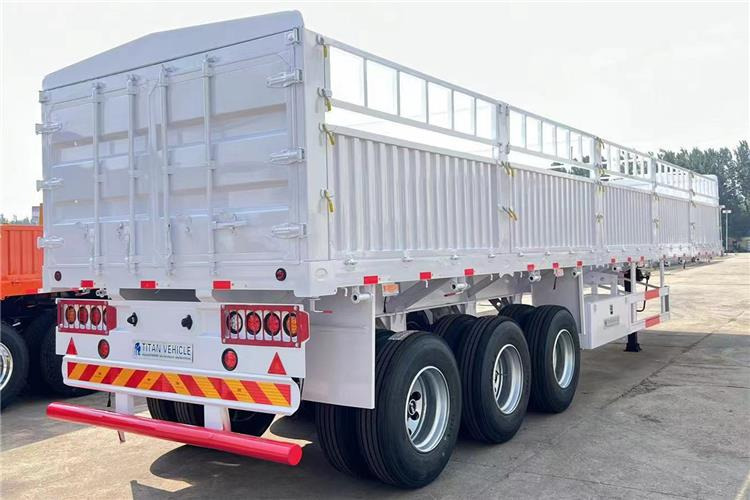 TITAN Tri Axle 60 Ton Fence Cargo Semi Trailer for Sale In Guinea - Sơ mi rơ moóc chở gia súc: hình 3 TITAN Tri Axle 60 Ton Fence Cargo Semi Trailer for Sale In Guinea - Sơ mi rơ moóc chở gia súc: hình 3