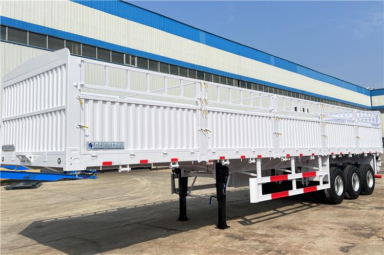TITAN Tri Axle 60 Ton Fence Cargo Semi Trailer for Sale In Guinea - Sơ mi rơ moóc chở gia súc: hình 1 TITAN Tri Axle 60 Ton Fence Cargo Semi Trailer for Sale In Guinea - Sơ mi rơ moóc chở gia súc: hình 1