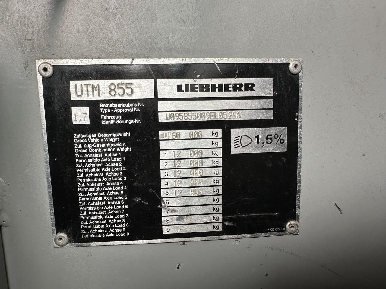 Cẩu bánh lốp Liebherr Liebherr LTM 1200-5.1: hình 12