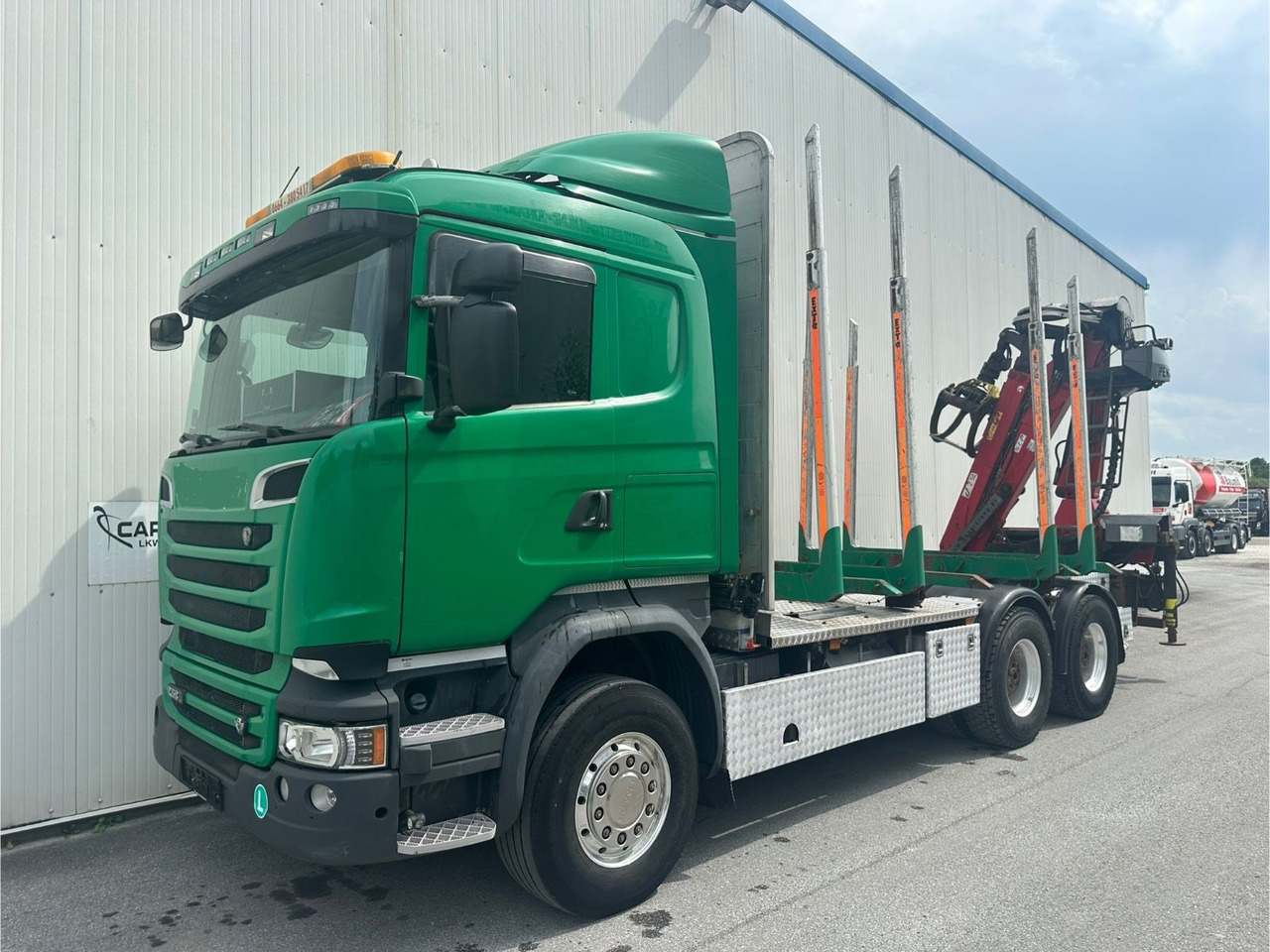 Scania R 580 V8 Penz Kran 2x Telespok - Xe chở gỗ, Xe cẩu tự hành: hình 1 Scania R 580 V8 Penz Kran 2x Telespok - Xe chở gỗ, Xe cẩu tự hành: hình 1