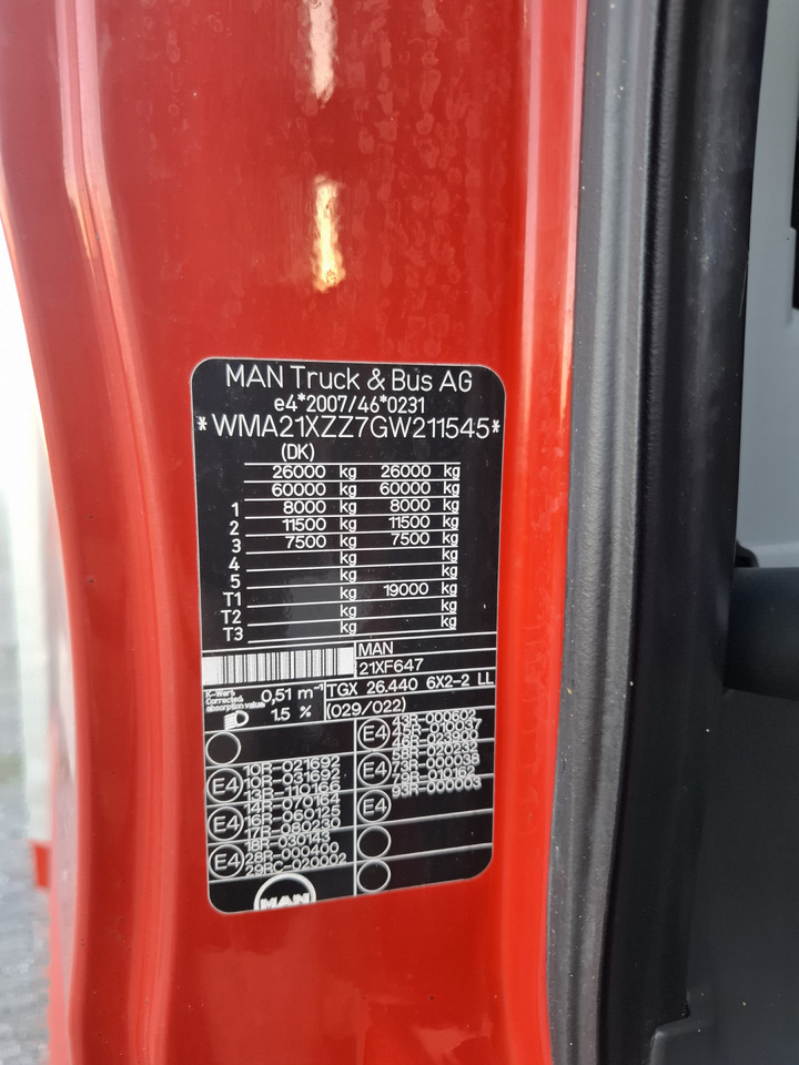 Xe tải thùng mui bạt MAN TGX 26.440 E6 + SCHMITZ: hình 10 Xe tải thùng mui bạt MAN TGX 26.440 E6 + SCHMITZ: hình 10